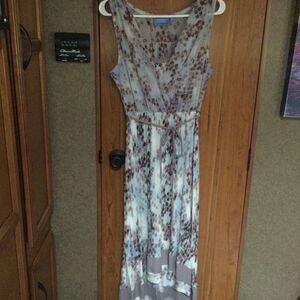 NWOT Vera Wang  Women’s Dress Sz M Blue & Beige